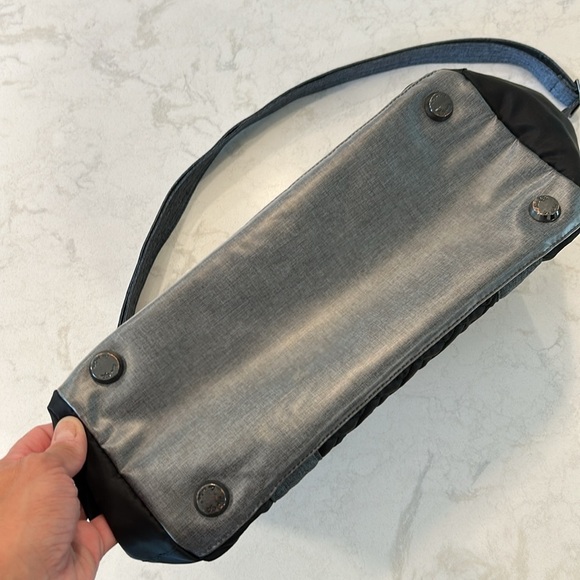 Lug Romper 2 Convertible Tote Crossbody Bag Black w/Grey Accents BNWOT - Picture 8 of 14